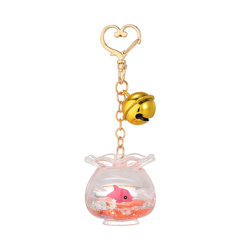 Wholesale Acrylic Oiled Quicksand Marine Animal Keychain